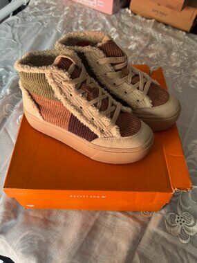 Rocket Dog Flair patchwork corduroy platform high-top sneakers